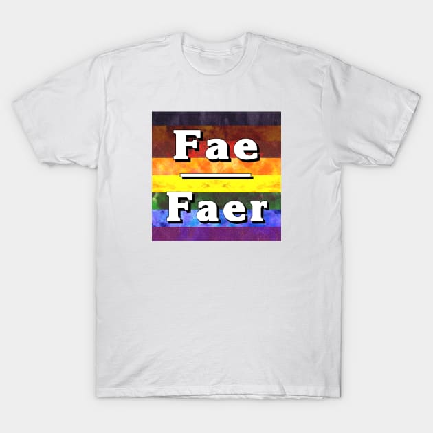 Fae-Faer Pronouns: Inclusive T-Shirt by Tiger Torre